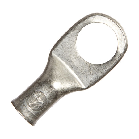 Jandorf Jandorf 4 Ga. Uninsulated Wire Electrical Lug Silver 1 pk 60768